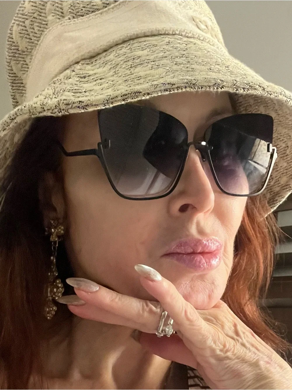 NWT *Genuine Authentic DIOR Large Brim Bobby hat.